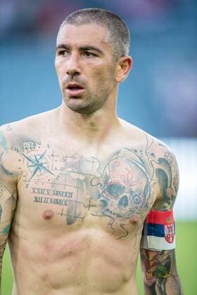09.06.2018, UPC Arena, Graz, AUT, Testspiel, Serbien vs Bolivien, im Bild Aleksandar Kolarov (SRB) Aleksandar Kolarov (SRB) during the international football friendly match between Serbia and Bolivia at the UPC Arena in Graz, Austria on 2018 06 09. Graz *** 09 06 2018 UPC Arena Graz AUT Friendly Match Serbia vs Bolivia in the Picture Aleksandar Kolarov SRB Aleksandar Kolarov SRB during the international football match between Serbia and Bolivia at the UPC Arena in Graz Austria on 2018 06 09 Graz  EX_ANG  