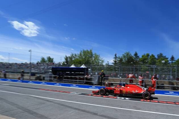 9th June 2018, Circuit Gilles-Villeneuve, Montreal, Canada; Canadian Formula One Grand Prix, qualification; Scuderia Ferrari, Sebastian Vettel  ActionPlus12035111 Octane