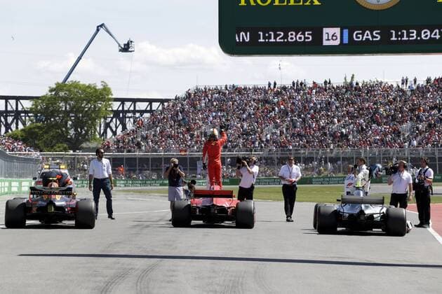 Motorsports: FIA Formula One World Championship WM Weltmeisterschaft 2018, Grand Prix of Canada , 5 Sebastian Vettel (GER, Scuderia Ferrari) Montreal Canada