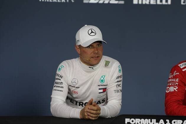 Photo4 LaPresse 09 06 2018 Montreal, Canada Grand Prix Formula One Canada 2018 In the pic: after Qualifying Official Fia press conference PK Pressekonferenz Valtteri Bottas (FIN) Mercedes AMG F1 W09  Copyright: xPhoto4 LaPressex