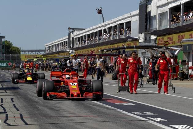 Motorsports: FIA Formula One World Championship WM Weltmeisterschaft 2018, Grand Prix of Canada , 5 Sebastian Vettel (GER, Scuderia Ferrari) , 5 Sebastian Vettel (GER, Scuderia Ferrari) Montreal Canada
