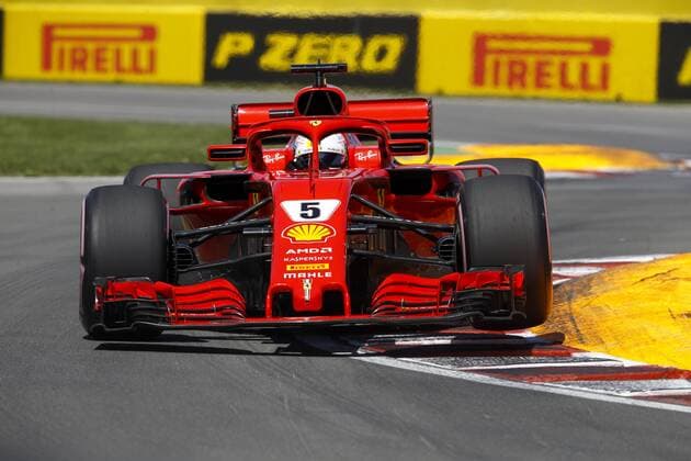 Motorsports: FIA Formula One World Championship WM Weltmeisterschaft 2018, Grand Prix of Canada , 5 Sebastian Vettel (GER, Scuderia Ferrari) Montreal Canada