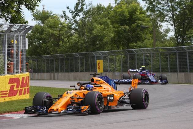 Photo4 LaPresse 10 06 2018 Montreal, Canada Grand Prix Formula One Canada 2018 In the pic: Race, Fernando Alonso (ESP) McLaren Renault MCL33  Copyright: xPhoto4x