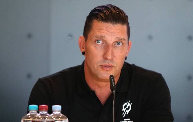 Berlin, Mercedes-Benz-Arena , 11.06.18, Vorstellung der Berliner Handball-WM-Botschafter anlaesslich der Handball Weltmeisterschaft 2019 Bild: Ex-Handball-Nationalspieler Stefan Kretzschmar Vorstellung der Berliner Handball-WM-Botschafter