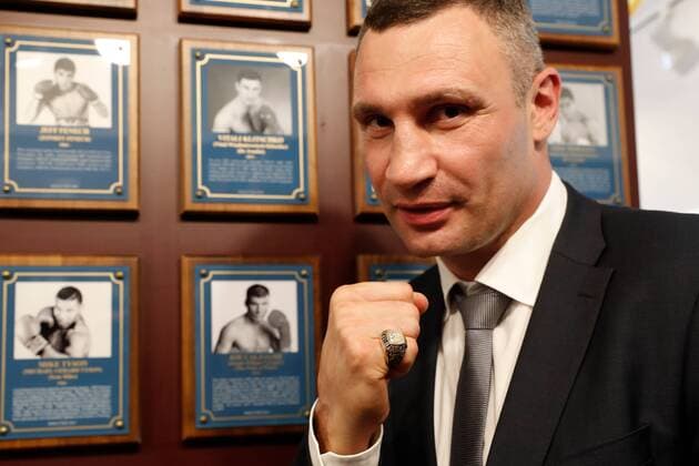 Themen der Woche - SPORT KW25 Bilder des Tages - SPORT Vitali Klitschko in die Hall of Fame aufgenommen Vitali Klitschko Officially Introduced in International Boxing Hall of Fame in US  Copyright: 520034