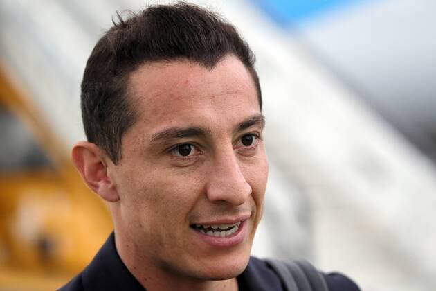 MOSCOW REGION, RUSSIA - JUNE 11, 2018: Mexican football player, the national team Nationalteam s captain Andres Guardado at Sheremetyevo International Airport, during the arrival of Mexico s national football team, ahead of FIFA World Cup WM Weltmeisterschaft Fussball Russia 2018. Sergei Bobylev TASS  TS0838C4