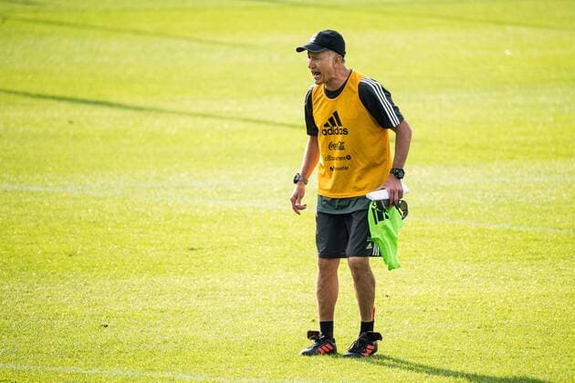 180612 Juan Carlos Osorio, coach of Mexico during a practice session ahead of the 2018 FIFA World Cup WM Weltmeisterschaft Fussball on June 12, 2018 in Moscow. Photo: Petter Arvidson BILDBYRN kod PA 92060 Copyright: PETTERxARVIDSON BB180612PA049
