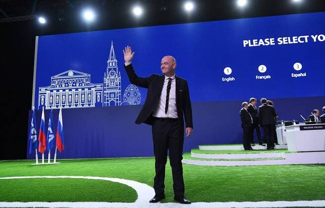 Fussball International FIFA Kongress 2018 in Moskau 13.06.3018 FIFA Praesident Gianni Infantino (Schweiz)