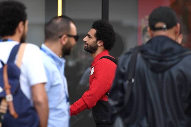 Bilder des Tages - SPORT YEKATERINBURG, RUSSIA â€“ JUNE 13, 2018: Forward Mohamed Salah of the Egyptian men s national football team by the DoubleTree by Hilton. Donat Sorokin TASS  TS083EF1