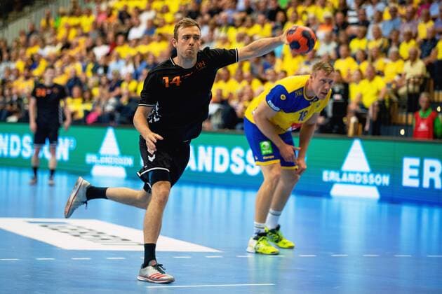 Handball, WM Qualifikation, Schweden - Niederlande 180613 Nederländernas Bobby Schagen under VM-kvalmatchen i handboll mellan Sverige och Nederländerna den 13 juni 2018 i Kristianstad. Copyright: MATHILDAxAHLBERG BB180613MA018