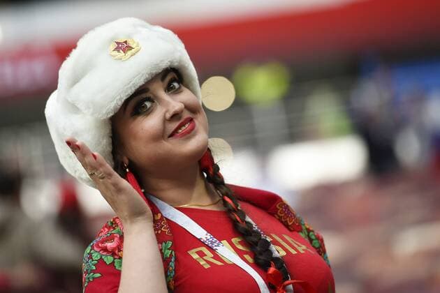 WM 2018, Fans Photo LaPresse - Fabio Ferrari June 14, 2018 Moscow ( Russia Federation ) Russia 2018 - FIFA World Cup WM Weltmeisterschaft Fussball - Russia vs Saudi Arabia in the pic:supporter Russia  Copyright: xFabioxFerrari LaPresse LaPresse x