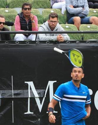 20180614, Mercedes Cup 2018, ATP Tennis Herren Tour, WeissenhofStuttgart, Tennis, im Bild: Mutter von Nick Kyrgios (AUS) schaut ihren Sohn