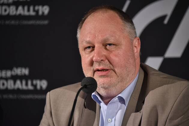 Andreas Michelmann, DHB Präsident am 15.06.2018 in Köln bei der Vorstellung des Handball WM Botschafter. Die Handball WM 2019 findet vom 10. - 27. Januar 2019 unter anderem auch in der Lanxess Arena in Köln statt.