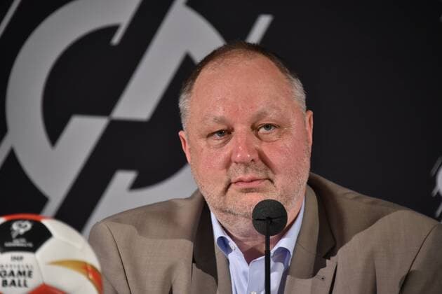 Andreas Michelmann, DHB Präsident am 15.06.2018 in Köln bei der Vorstellung des Handball WM Botschafter. Die Handball WM 2019 findet vom 10. - 27. Januar 2019 unter anderem auch in der Lanxess Arena in Köln statt.