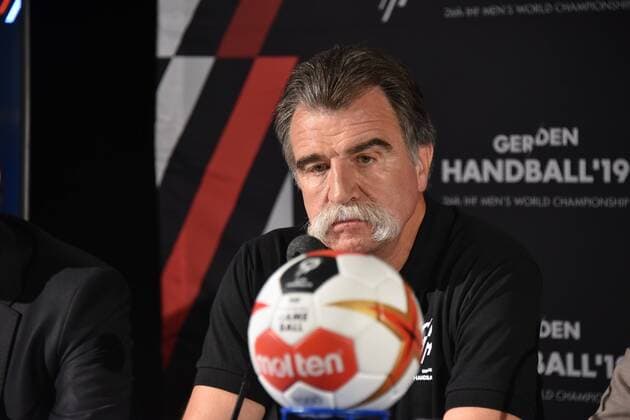 Heiner Brand , Botschafter der Handball WM 2019 am 15.06.2018 in Köln bei der Vorstellung des Handball WM Botschafter. Die Handball WM 2019 findet vom 10. - 27. Januar 2019 unter anderem auch in der Lanxess Arena in Köln statt.