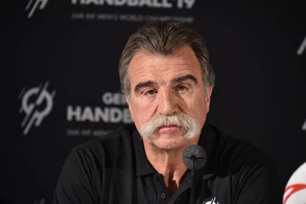 Heiner Brand , Botschafter der Handball WM 2019 am 15.06.2018 in Köln bei der Vorstellung des Handball WM Botschafter. Die Handball WM 2019 findet vom 10. - 27. Januar 2019 unter anderem auch in der Lanxess Arena in Köln statt.