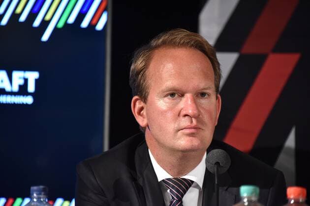 Stefan Löcher, Geschäftsführer der Lanxess Arena am 15.06.2018 in Köln bei der Vorstellung des Handball WM Botschafter. Die Handball WM 2019 findet vom 10. - 27. Januar 2019 unter anderem auch in der Lanxess Arena in Köln statt.