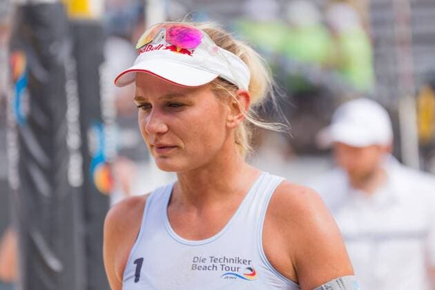 Margareta Kozuch (DJK TuSA06 Düsseldorf); Porträt, Einzelbild, BeachVolleyball, Die Techniker beach tour Dresden,