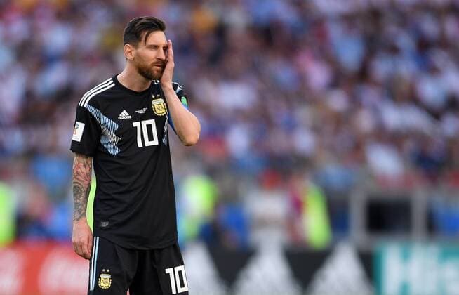 FUSSBALL WM 2018 Vorrunde Gruppe D Argentinien - Island 16.06.2018 Lionel Messi (Argentinien) *** FIFA World Cup 2018 Preliminary Group D Argentina Iceland 16 06 2018 Lionel Messi Argentina 