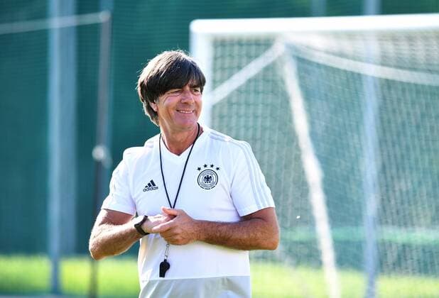 Fussball, Herren, Saison 2017 18, Weltmeisterschaft in Russland, Gruppe F, Training von Deutschland einen Tag vor dem Spiel gegen Mexiko auf dem Trainingsgelände von ZSKA Moskau, Bundestrainer Joachim Löw (Deutschland), 16.06. 2018, Copyright: xMatthiasxKochx