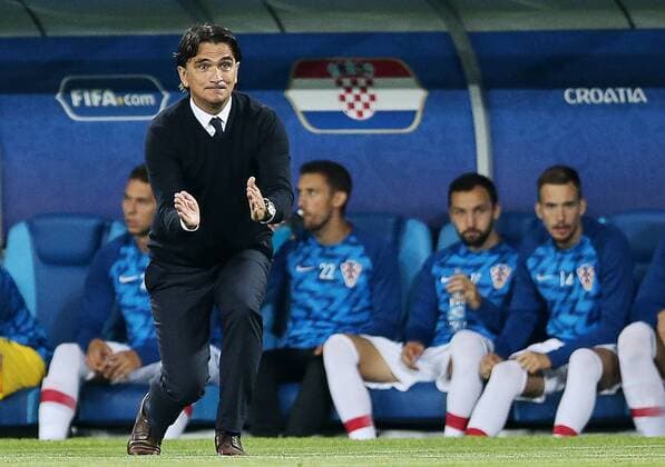 KALININGRAD, RUSSIA â€“ JUNE 16, 2018: The head coach of Croatia s national football team, Zlatko Dalic during a 2018 FIFA World Cup WM Weltmeisterschaft Fussball First Stage Group D football match between Croatia and Nigeria at Kaliningrad Stadium. Peter Kovalev TASS  TS084A8E