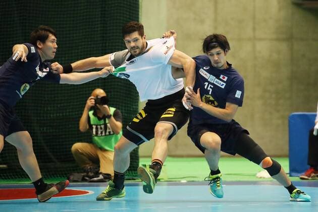 Bilder des Tages - SPORT ? Adam Yuki Baig (JPN), JUNE 16, 2018 - Handball : Japan Cup 2018 Tokyo between Japan - Germany at Tokyo Metropolitan Gymnasium, Tokyo, Japan. NOxTHIRDxPARTYxSALES.  (80244532)