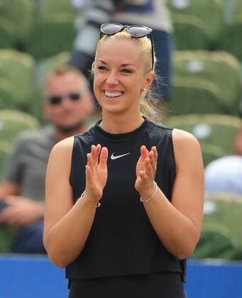 ATP-Turnier in Stuttgart, Sabine Lisicki zu Gast 20180616, Mercedes Cup 2018, ATP Tennis Herren Tour, Weissenhof Stuttgart, Tennis, im Bild: Sabine Lisiscki zu Gast beim MercedesCup