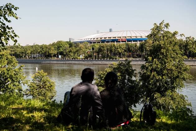 WM 2018, Deutschland - Mexiko, Luschniki-Stadion 180617 General view of Luzhniki Stadium prior the FIFA World Cup WM Weltmeisterschaft Fussball group stage match between Germany and Mexico on June 17, 2018 in Moscow. Photo: Petter Arvidson BILDBYRN kod PA 92069 Copyright: PETTERxARVIDSON BB180617PA008