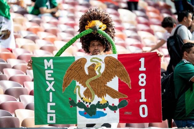 Bilder des Tages - SPORT 180617 Fans of Mexico before the FIFA World Cup WM Weltmeisterschaft Fussball group stage match between Germany and Mexico on June 17, 2018 in Moscow. Photo: Petter Arvidson BILDBYRAN kod PA 92069 Copyright: PETTERxARVIDSON BB180617PA018