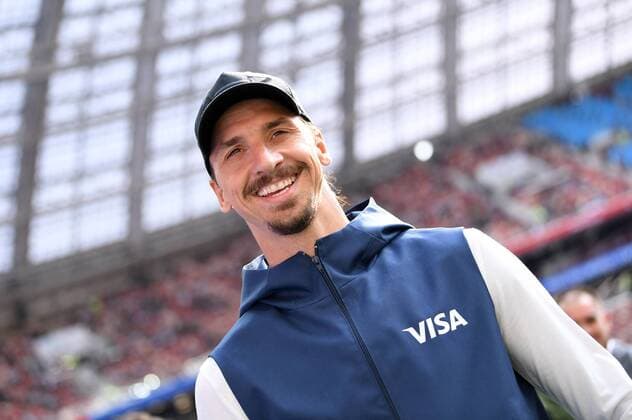 FUSSBALL WM 2018 Vorrunde Gruppe F 17.06.2018 Deutschland - Mexiko Zlatan Ibrahimovic (Schweden) als Botschafter fuer den FIFA Sponsor VISA im Luschniki Stadion.