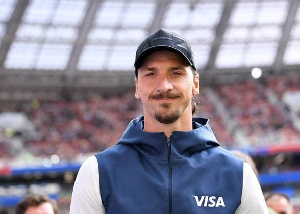 FUSSBALL WM 2018 Vorrunde Gruppe F 17.06.2018 Deutschland - Mexiko Zlatan Ibrahimovic (Schweden) als Botschafter fuer den FIFA Sponsor VISA im Luschniki Stadion.