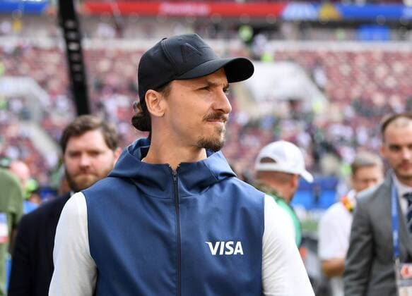 FUSSBALL WM 2018 Vorrunde Gruppe F 17.06.2018 Deutschland - Mexiko Zlatan Ibrahimovic (Schweden) als Botschafter fuer den FIFA Sponsor VISA im Luschniki Stadion.