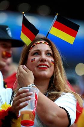 German supporters prior to the FIFA World Cup WM Weltmeisterschaft Fussball 2018 Group F soccer match between Germany and Mexico, in Moscow, Russia, 17 June 2018. GERMANY VS. MEXICO !ACHTUNG: NUR REDAKTIONELLE NUTZUNG!  Copyright: xJosexMendezx FWC09-43 20180617-636648497319676839