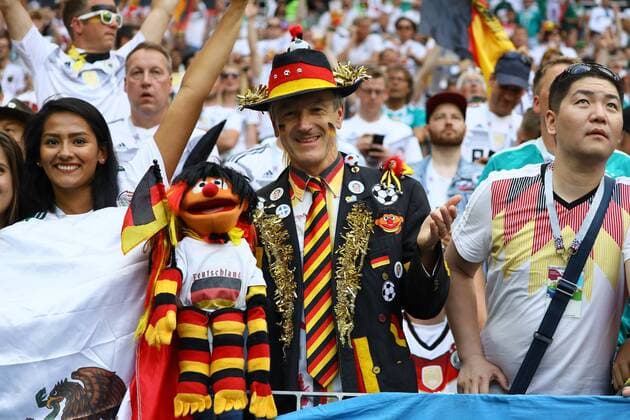 Deutscher Fan - 17.06.2018: Deutschland vs. Mexico, Luschniki Stadium Moskau