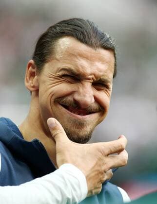 Slatan Ibrahimivic (Schweden) als Zuschauer Grimasse Komik Humor Fußball Fussball FIFA WM Weltmeisterschaft Russland Russia 2018 Saison 2017 2018 17.06.2018 BRDeutschland GER vs. Mexico MEX