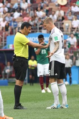June 17, 2018, Russia, Moscow, FIFA World Cup WM Weltmeisterschaft Fussball First round, Group F, Germany vs Mexico at the Luzhniki stadium. Player of the national team Nationalteam MaksimxKonstantinov 