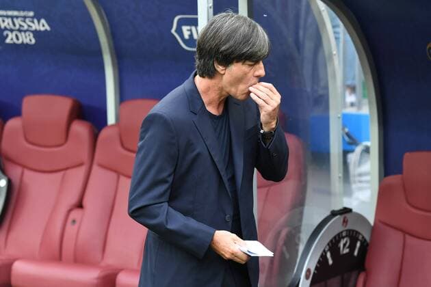 Fussball, Herren, Saison 2017 18, Weltmeisterschaft in Russland, Gruppe F (1. Spieltag, Luschniki-Stadion Moskau), Deutschland - Mexiko, Bundestrainer Joachim Löw (Deutschland) vor dem Spiel, 17.06.2018, Copyright: xMatthiasxKochx