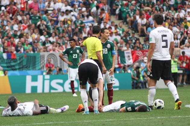 June 17, 2018 - Moscow, Russia - June 17, 2018, Russia, Moscow, FIFA World Cup WM Weltmeisterschaft Fussball First round, Group F, Germany vs Mexico at the Luzhniki stadium. Player of the national team Nationalteam 2018 , -  - ZUMAl75_ 20180617_zaf_l75_529 Copyright: xMaksimxKonstantinovx