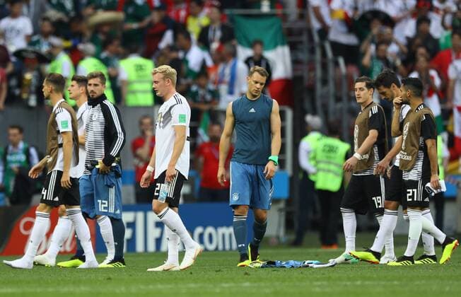 Frustrierte Gesichter bei der Deutschen Mannschaft - 17.06.2018: Deutschland vs. Mexico, Luschniki Stadium Moskau