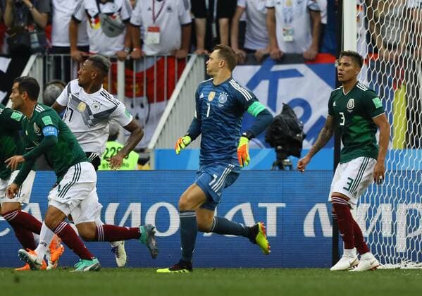 Torwart Manuel Neuer (Deutschland Germany) im Angriff kurz vor dem Ende - 17.06.2018: Deutschland vs. Mexico, Luschniki Stadium Moskau