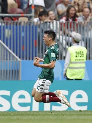 Hirving Lozano of Mexico during the 2018 FIFA World Cup WM Weltmeisterschaft Fussball Russia group F match between Germany and Mexico at the Luzhniki Stadium on June 17, 2018 in Moscow, Russia FIFA World Cup 2018 Russia 2017 2018 xVIxVIxImagesx xMauricexvanxSteenxWKxIVx 11229357