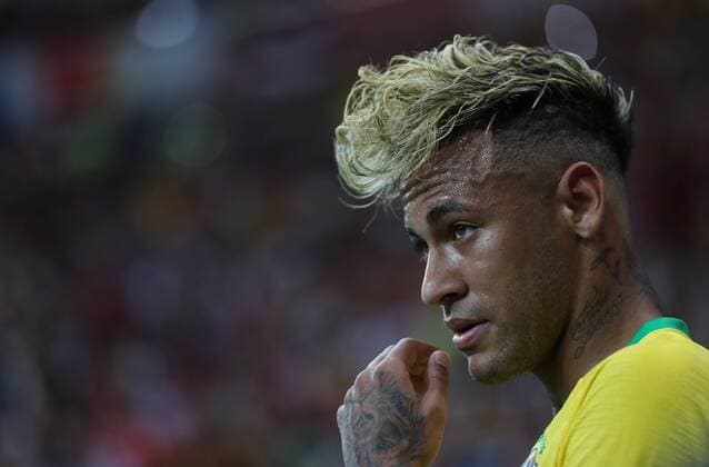Bilder des Tages - SPORT (180617) -- ROSTOV-ON-DON, June 17, 2018 -- Neymar of Brazil reacts during a group E match between Brazil and Switzerland at the 2018 FIFA World Cup WM Weltmeisterschaft Fussball in Rostov-on-Don, Russia, June 17, 2018. ) (SP)RUSSIA-ROSTOV-ON-DON-2018 WORLD CUP-GROUP E-BRAZIL VS SWITZERLAND LuxJinbo 