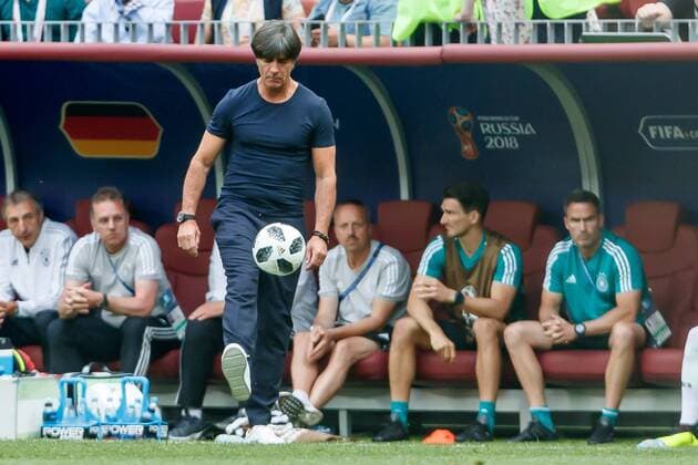 Bilder des Tages - SPORT Moskau, Russland, 17.06.2018, FIFA Weltmeisterschaft, Gruppe F, Deutschland - Mexico, Trainer Jochaim Loew (GER) in Aktion ( DeFodi507