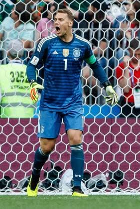 Moskau, Russland, 17.06.2018, FIFA Weltmeisterschaft, Gruppe F, Deutschland - Mexico, Torwart Manuel Neuer (GER) gestikuliert, gestik ( DeFodi507