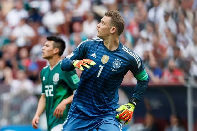 Moskau, Russland, 17.06.2018, FIFA Weltmeisterschaft, Gruppe F, Deutschland - Mexico, Torwart Manuel Neuer (GER) schaut ( DeFodi507