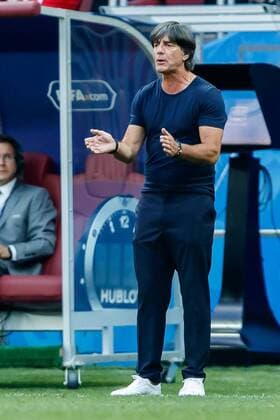 Moskau, Russland, 17.06.2018, FIFA Weltmeisterschaft, Gruppe F, Deutschland - Mexico, Trainer Jochaim Loew (GER) gestikuliert, gestik ( DeFodi507