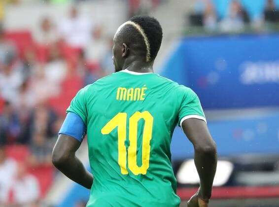 Sadio Mane (Senegal) mit origineller Frisur - 19.06.2018: Polen vs. Senegal, Gruppe H, Spartak Stadium Moskau *** Sadio Mane Senegal with original hairstyle 19 06 2018 Poland vs Senegal Group H Spartak Stadium Moscow