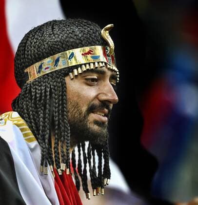Saint Petersburg, 19-06-2018 , World Cup 2018 , Saint Petersburg Stadium. Egyptian fan during the match Russia - Egypt 3-1. Russia - Egypt  x2270302x