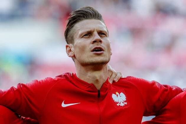Moskau, Russland, 19.06.2018, FIFA Weltmeisterschaft, Gruppe H, Polen - Senegal, Lukasz Piszczek (POL) schaut ( DeFodi507