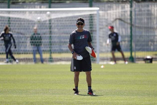 June 20, 2018 - EUM20180620DEP09.JPG .MOSCÃö, Rusia SoccerFutbol-Seleccion.- La Seleccion Mexicana de futbol realiza su entrenamiento correspondiente a este miercoles 20 de junio de 2018, como parte de su preparacion para el choque ante el combinado de Corea del Sur, duelo correspondiente a la actividad del Grupo F dentro del Mundial de Rusia 2018 que tendra lugar este sabado 23 de junio. Foto: Agencia EL UNIVERSALLuis CortesAFBV Latin News: June 20, 2018  - ZUMAu78_ 20180620_zaf_u78_516 Copyright: xElxUniversalx